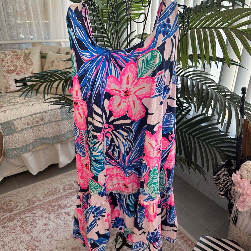 Lilly Pulitzer shift Dress - Pink and Blue